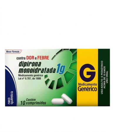 Dipirona 1g Caixa com 10 Comprimidos