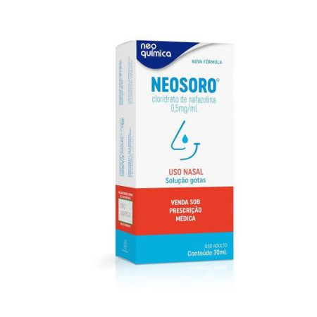 Neosoro Cloridrato de Nafazolina 0,5mg/ml Solução Nasal Gotas 30ml