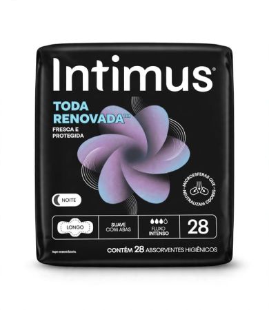 Absorvente Dia&Noite Ultra Fino Intimus Suave C/Abas 28 Unidades