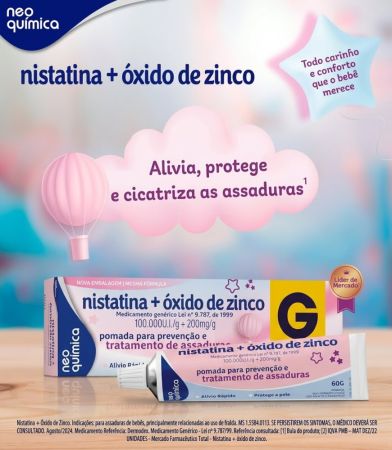 Nistatina + Óxido de Zinco Pomada Neo Química 60g