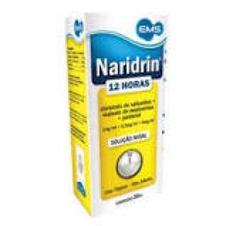 Naridrin Nafazolina 1mg + Mepiramina 0,2mg + Pantotenol 5mg Solução Nasal 30ml